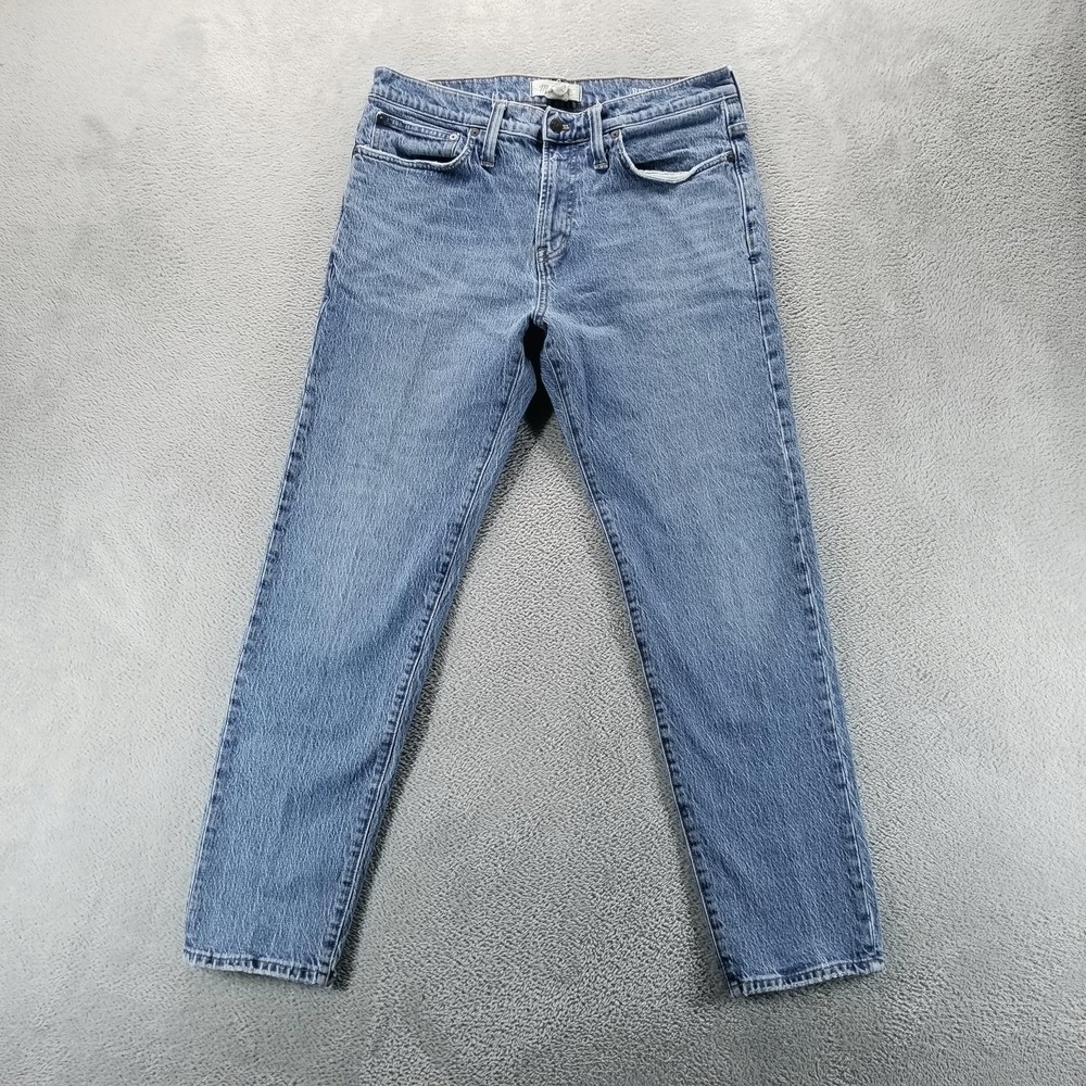 Madewell Jeans Mens 33x32 Blue Relaxed Taper Medium Wash Stretch Denim Comfort